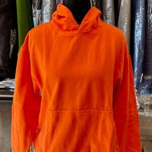 Marky G Apparel Orange Kangaroo Pockets Cotton/Poly Hoodie Size Large NWT